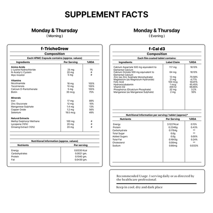 Hair Fact- Cyclical Nutrition Supplement Kit (M3O2)